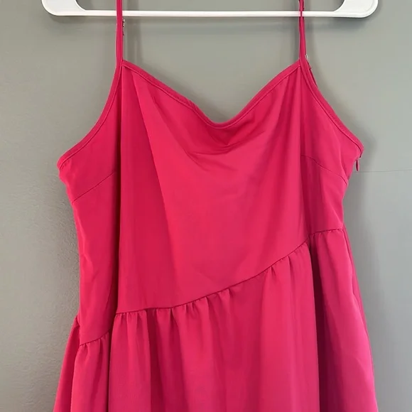 NWOT Pink Spaghetti Strap Dress Size XL - Picture 4 of 7
